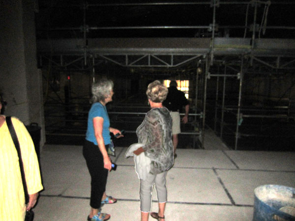 Photo of people on RHS auditorium stage