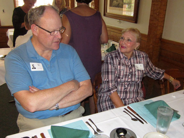 Photo of classmates in Haab's Restaurant