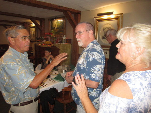 Photo of classmates in Haab's Restaurant