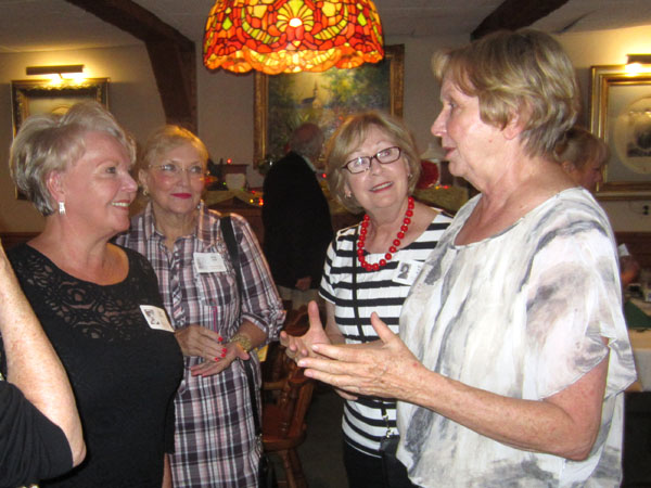 Photo of classmates in Haab's Restaurant