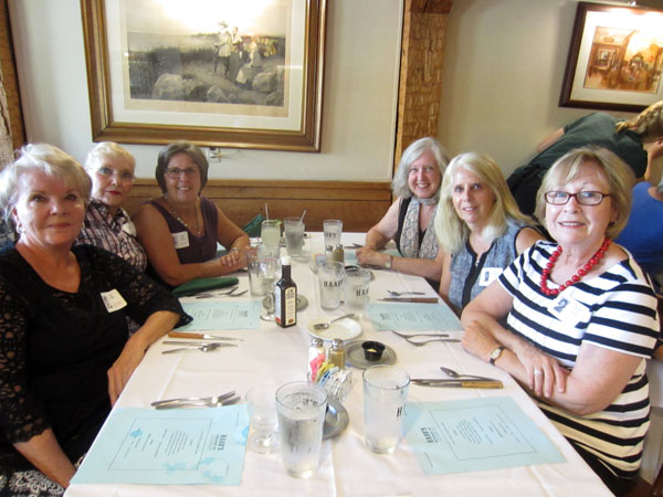 Photo of classmates in Haab's Restaurant