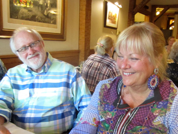 Photo of classmates in Haab's Restaurant