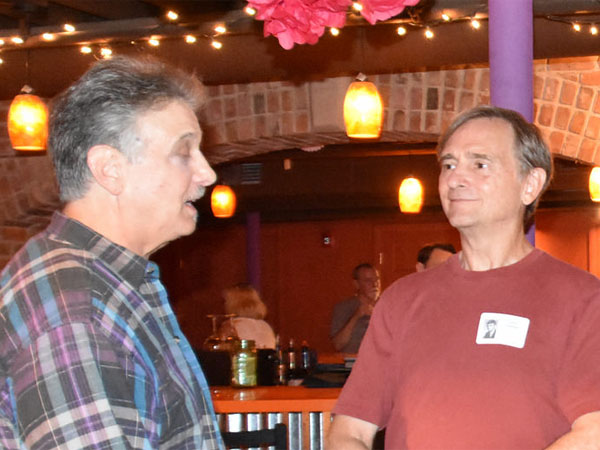 Photo of classmates in Bona Sera Restaurant