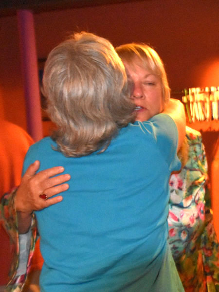 Photo of classmates in Bona Sera Restaurant