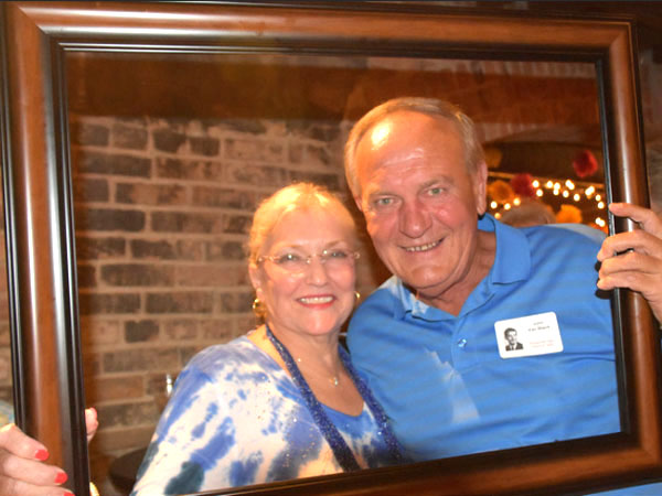 Photo of classmates in Bona Sera Restaurant