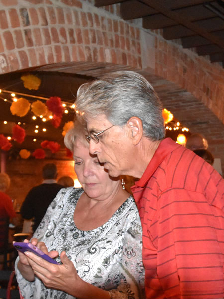 Photo of classmates in Bona Sera Restaurant