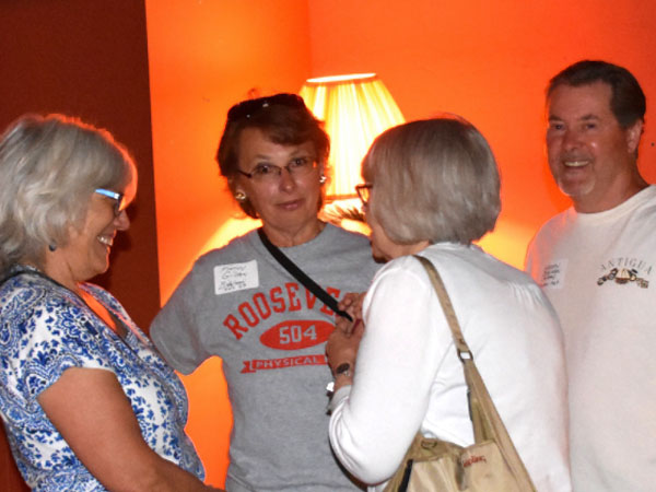 Photo of classmates in Bona Sera Restaurant