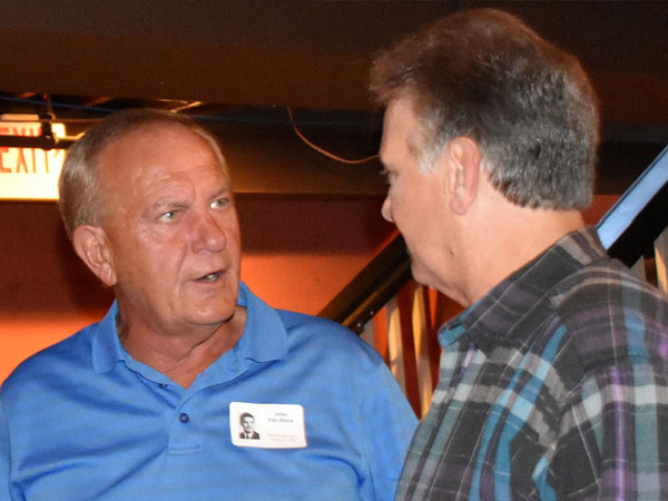 Photo of classmates in Bona Sera Restaurant