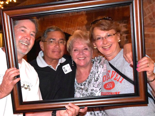 Photo of classmates in Bona Sera Restaurant