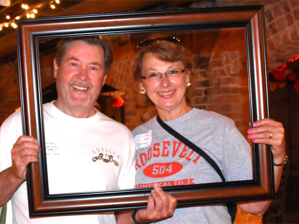 Photo of classmates in Bona Sera Restaurant