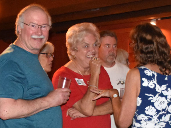 Photo of classmates in Bona Sera Restaurant