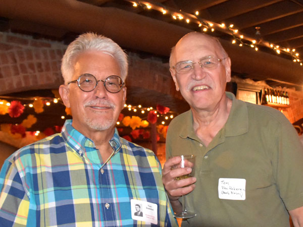 Photo of classmates in Bona Sera Restaurant