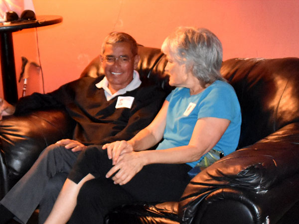 Photo of classmates in Bona Sera Restaurant