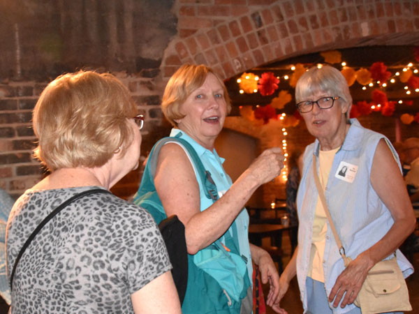 Photo of classmates in Bona Sera Restaurant