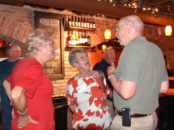 Photo of classmates in Bona Sera Restaurant