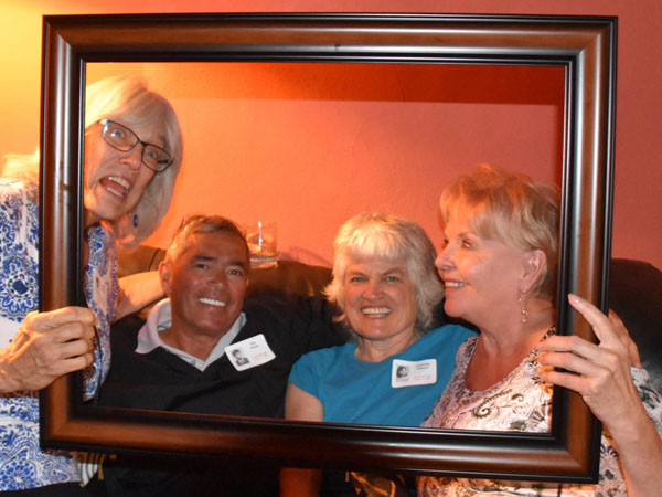 Photo of classmates in Bona Sera Restaurant