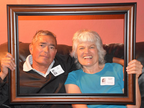 Photo of classmates in Bona Sera Restaurant