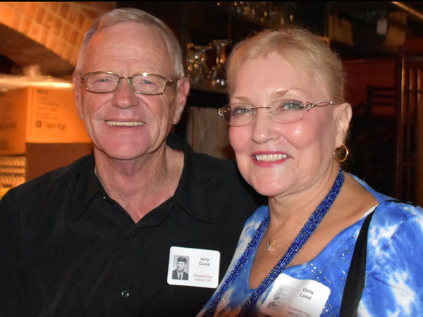 Photo of classmates in Bona Sera Restaurant