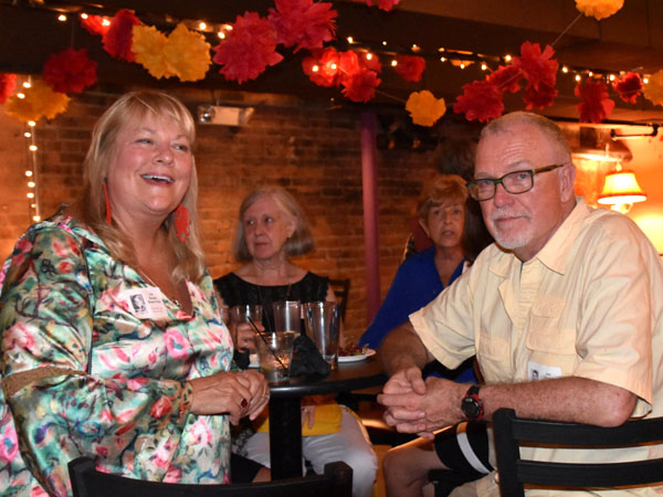 Photo of classmates in Bona Sera Restaurant