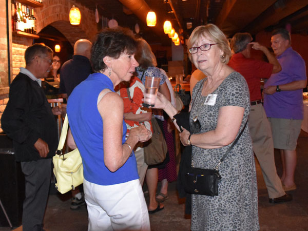 Photo of classmates in Bona Sera Restaurant