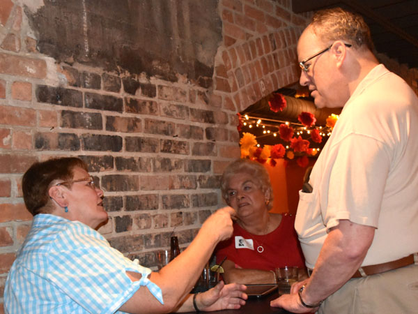 Photo of classmates in Bona Sera Restaurant