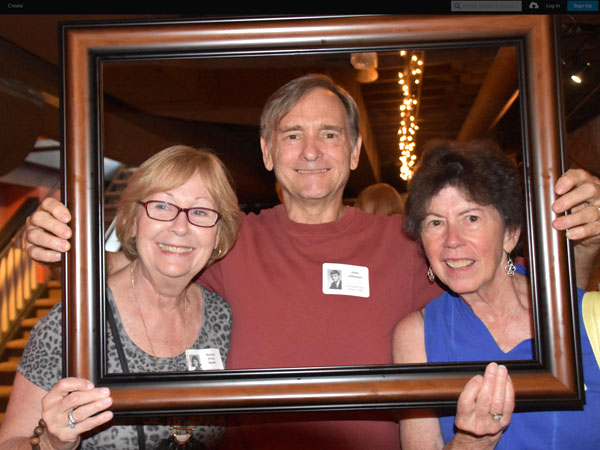 Photo of classmates in Bona Sera Restaurant