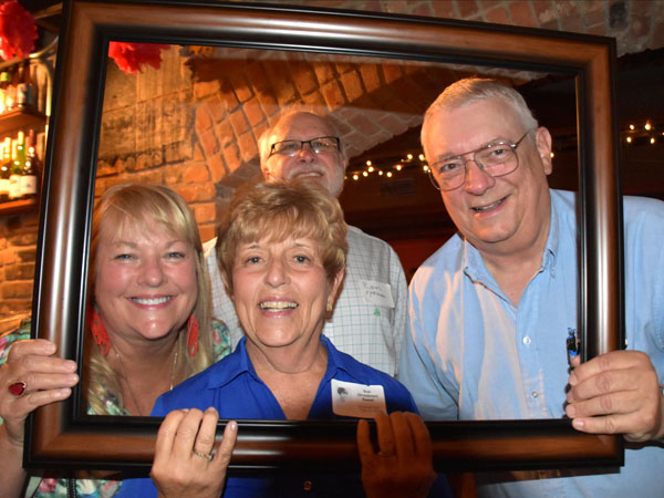 Photo of classmates in Bona Sera Restaurant