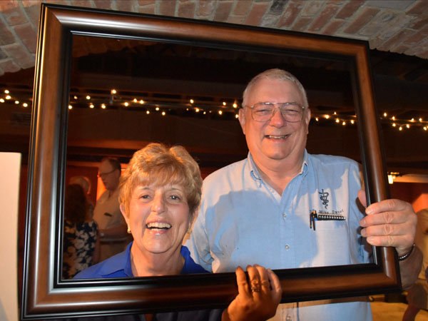Photo of classmates in Bona Sera Restaurant