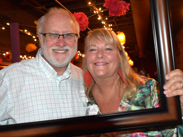 Photo of classmates in Bona Sera Restaurant