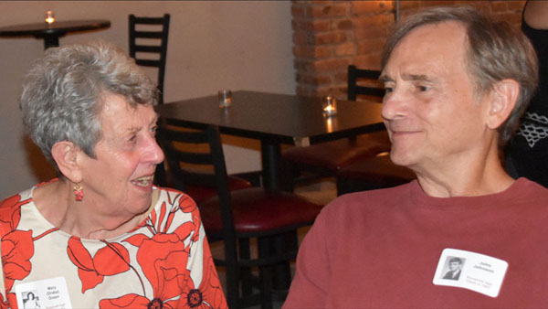 Photo of classmates in Bona Sera Restaurant