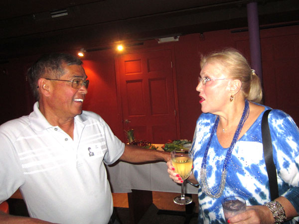 Photo of classmates in Bona Sera Restaurant