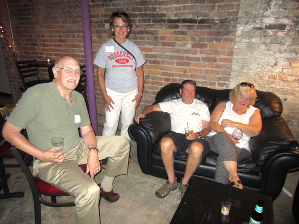 Photo of classmates in Bona Sera Restaurant