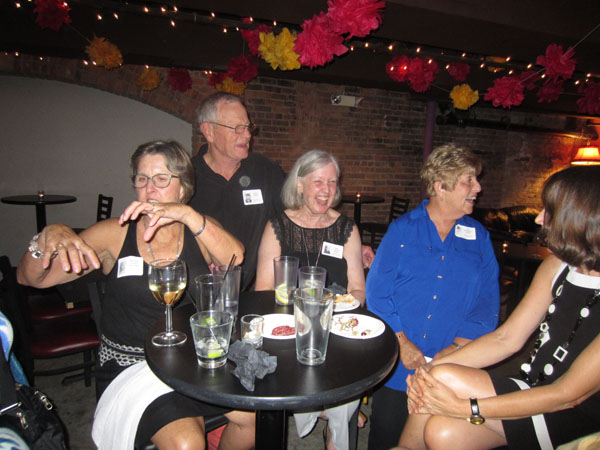 Photo of classmates in Bona Sera Restaurant