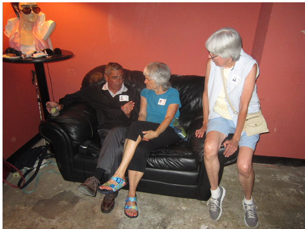 Photo of classmates in Bona Sera Restaurant