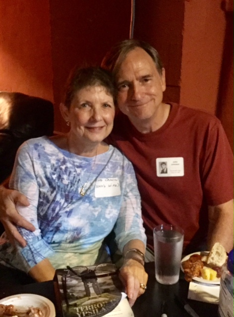 Photo of Mary and hubby, John, in Bona Sera Restaurant